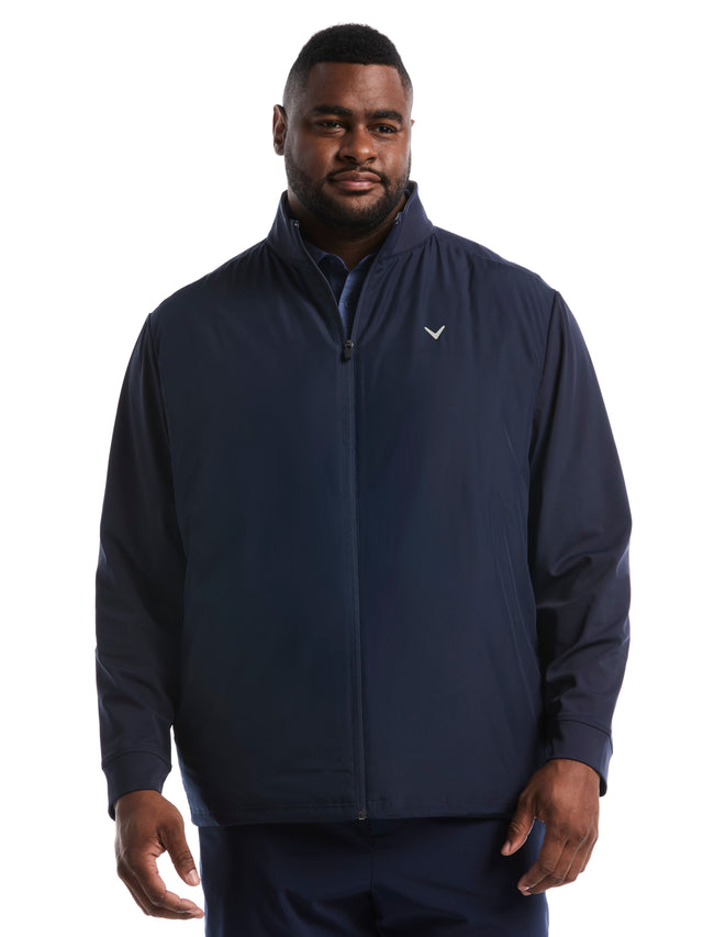 Big & Tall Insulated Mixed Media Full Zip Jacket