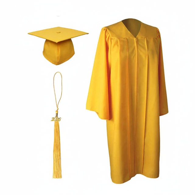 Aviation Institute of Maintenance - Matte Gold Cap, Gown, and Tassel