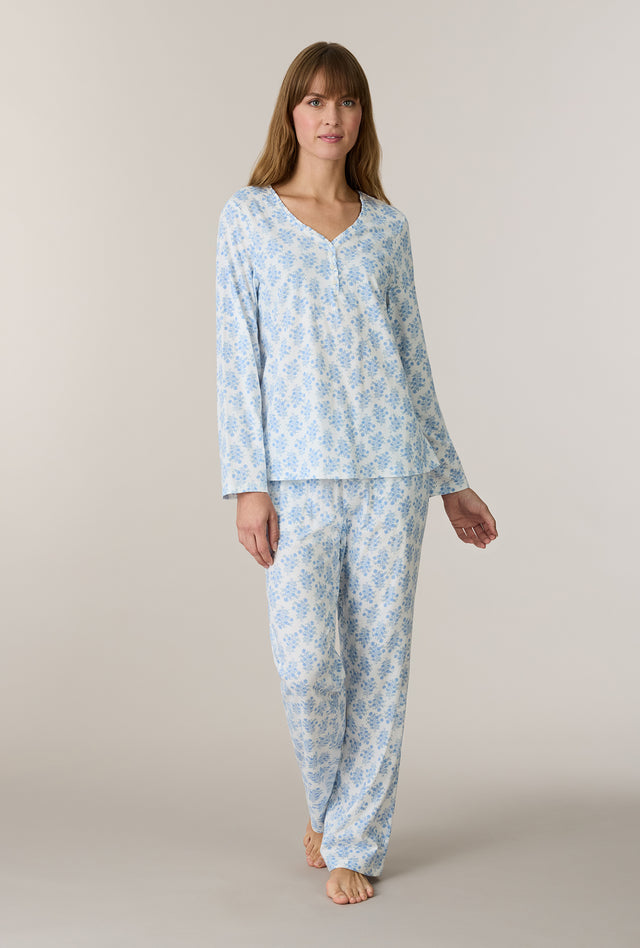 Heritage Bouquet Cotton Long Pajama Set