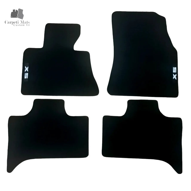 Car Floor Mats For BMW X5 E53 Waterproof Black Velour Carpet Rugs Auto Liners