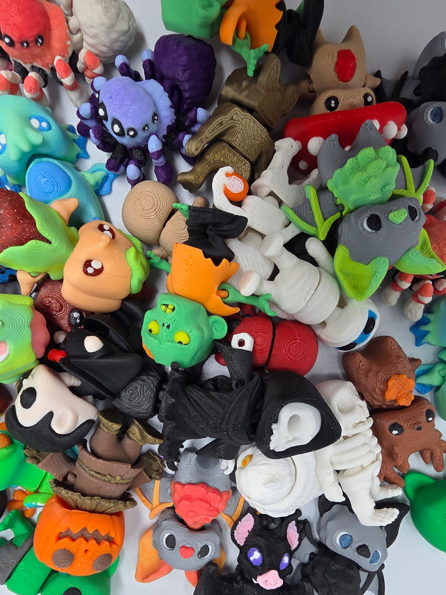 Halloween Pocko Pets | 3D Printed Articulating Mini Fidget Toys