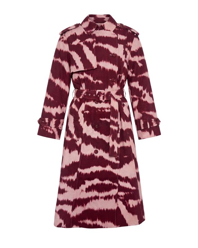 FA26 Kennedy Trench Coat-Abstract Anamalier-Zinfandel