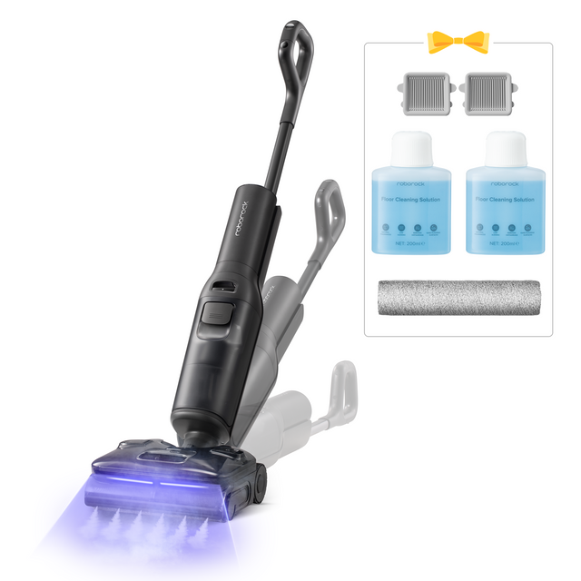 Roborock F25 Steam Set Nass- und Trockenstaubsauger mit Dampf- und Selbstreinigung mit hoher Temperatur