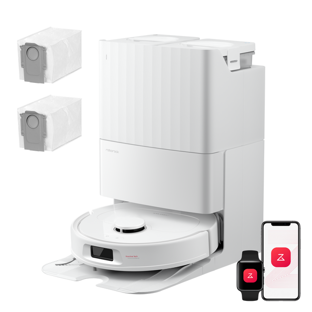 Roborock Qrevo S Pro Set Saug- und Wischroboter – Saugkraft von 18.500 Pa und Multifunktions-Dockingstation