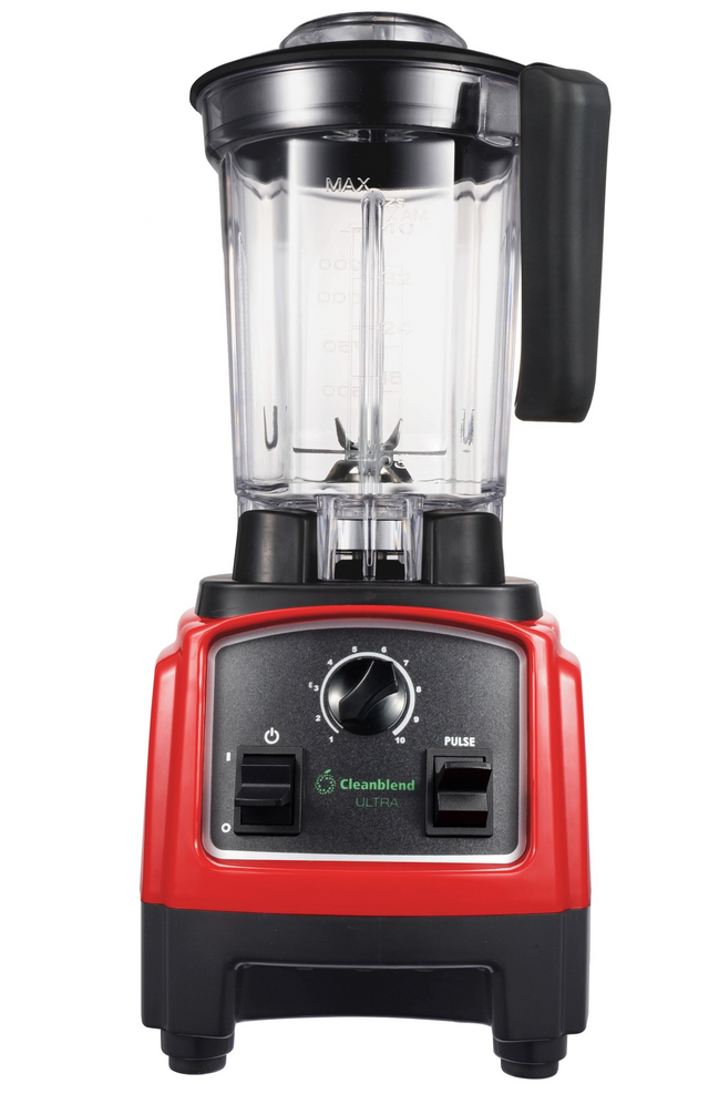 CLEANBLEND ULTRA RED SMOOTHIE BLENDER - LOW PROFILE BLENDER
