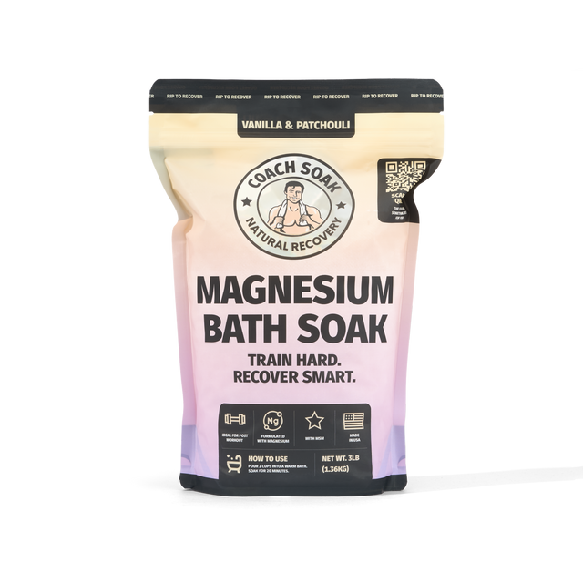 Coach Soak Magnesium Bath Soak – Vanilla & Patchouli with Vitamin C + MSM