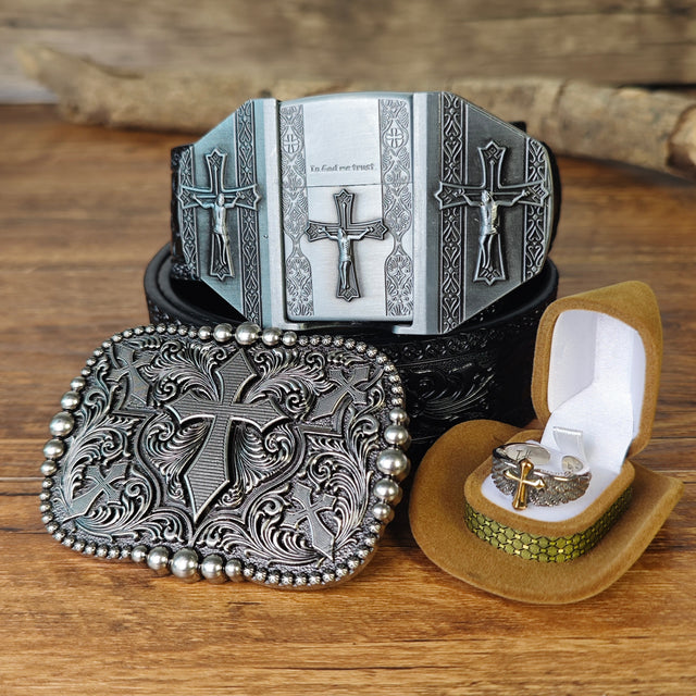 Cross Gift Set In God We Trust Hidden Lighter