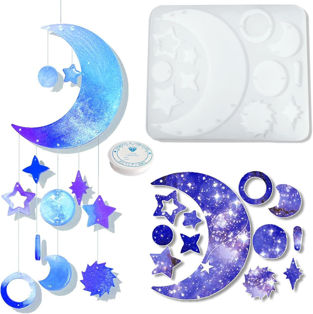 Moon Star Wind Chime Mould Set