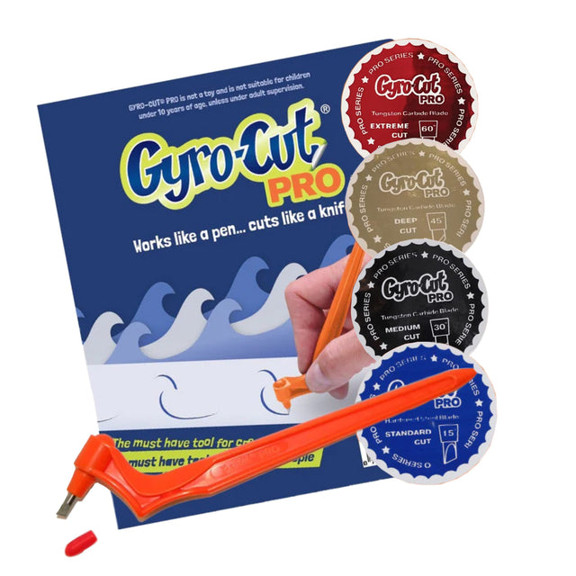 NEW MULTI-NIB SET - Gyro-Cut® PRO Tool Including All 4 Nibs - Standard, Medium, Deep and Extreme Cut Nibs
