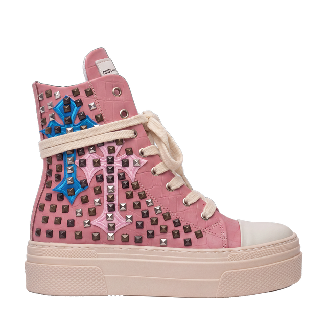 CALIPSO COCO - Pink Cross Studs