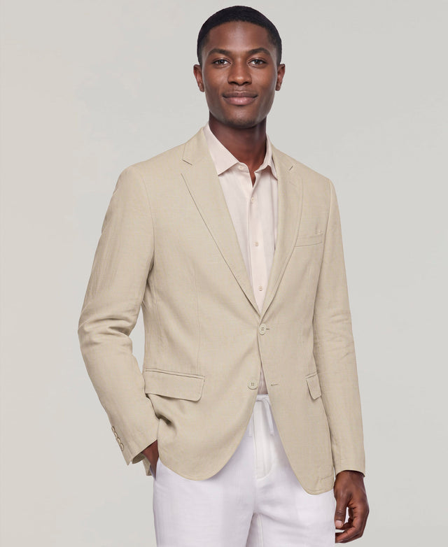 Linen Blend Deconstructed Sport Coat