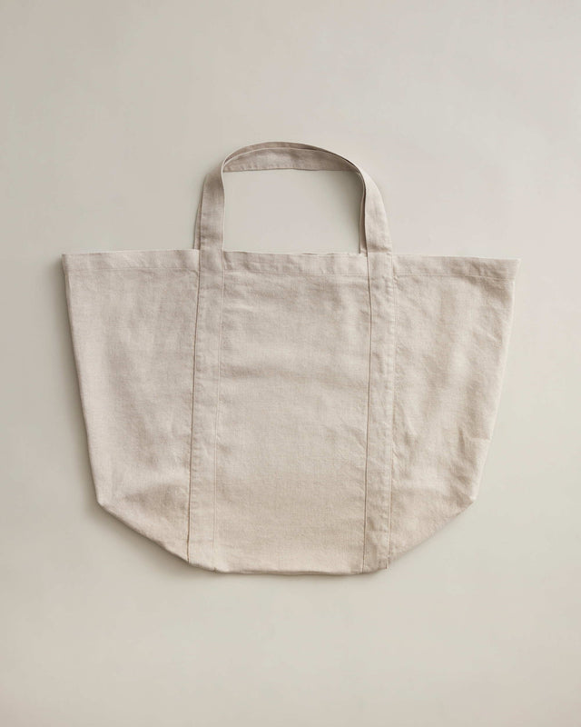 Frankie Linen Tote - Natural