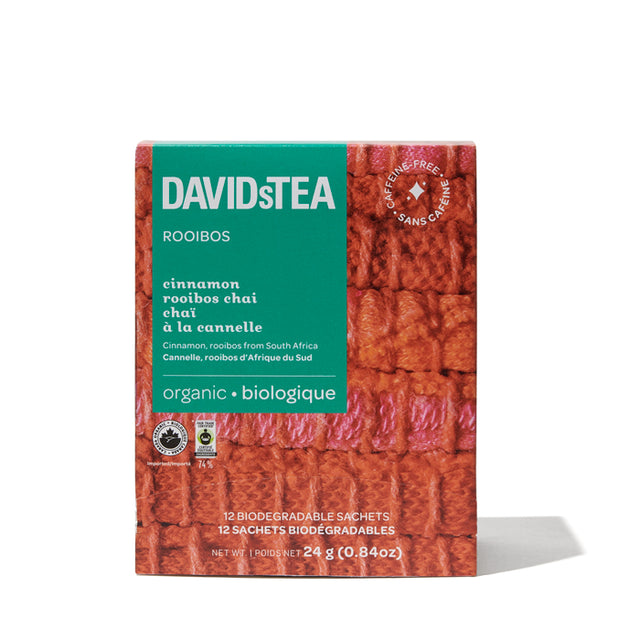 Organic Cinnamon Rooibos Chai Tea Pack of 12 Sachets