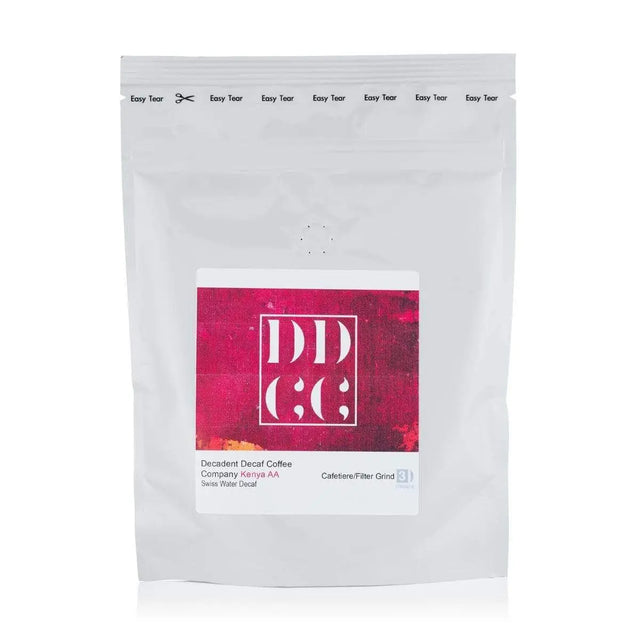 Kenya Decaffeinated Coffee - Swiss Water Decaf Process - Strength 3 - Decadent Decaf