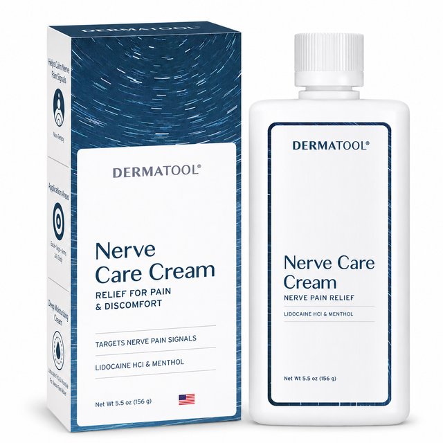 Nerve Pain Relief Neuropathy Cream with Lidocaine and Menthol for Toes, Feet, Fingers, Hands, Legs & Arms - Nerve Pain Relief Cream - Soothing Relief Formula - 