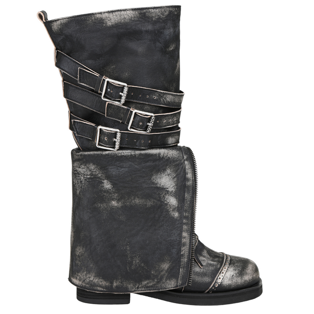 Roa Fold Boots  |  Black