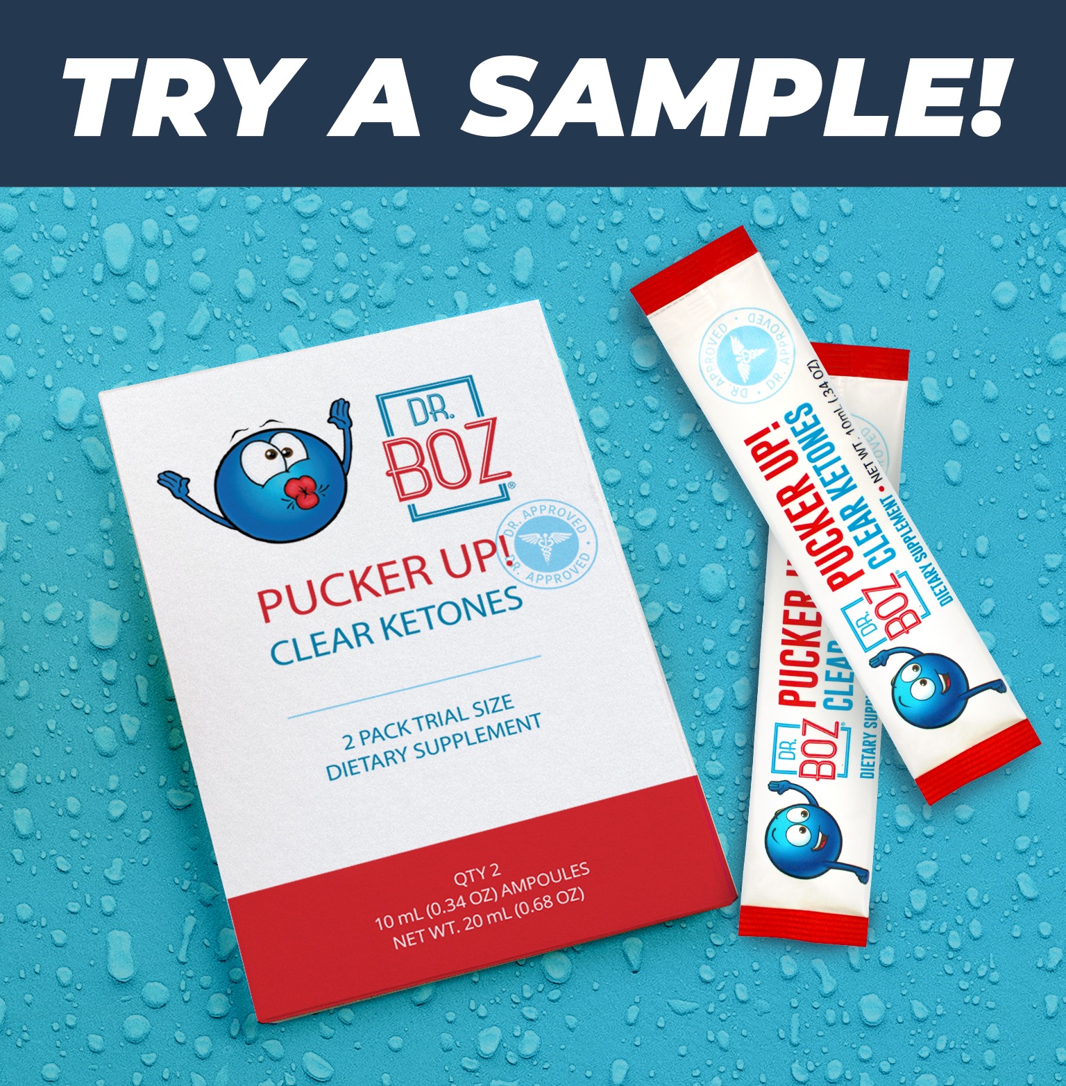 PUCKER UP! Clear – 2-pack