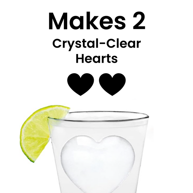 Crystal-Clear Heart Ice Maker (Double)