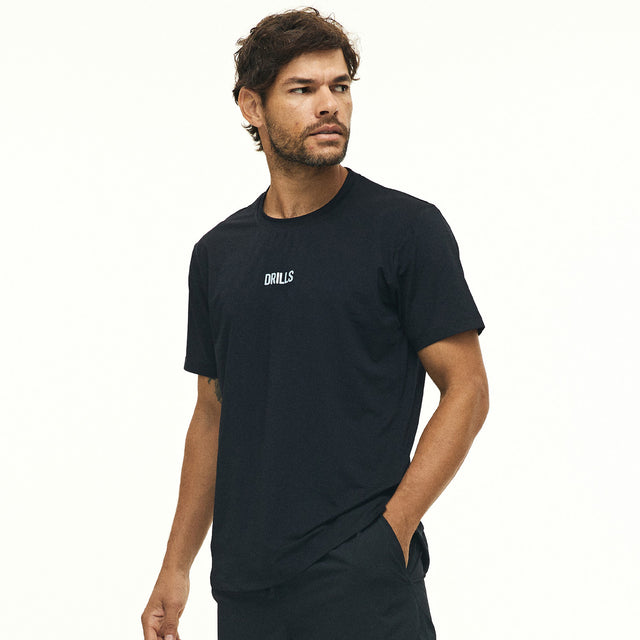 HYPE Training Tee Black - Tennisfreunde Grün Weiß