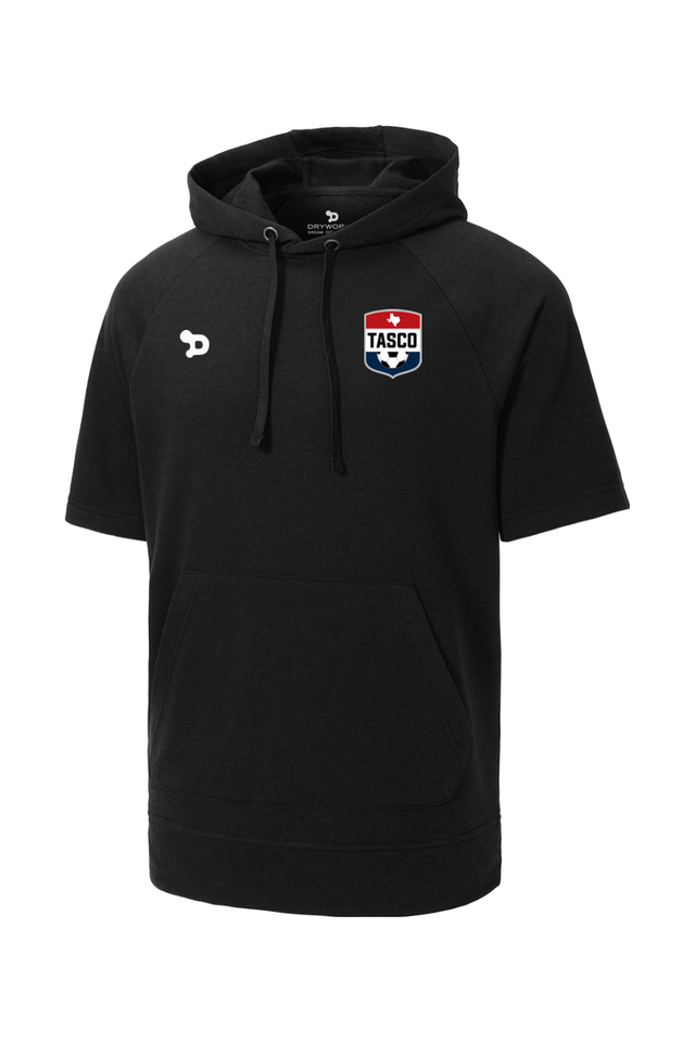 TASCO PosiCharge Tri-Blend Wicking Fleece Short Sleeve Hooded Pullover - Training