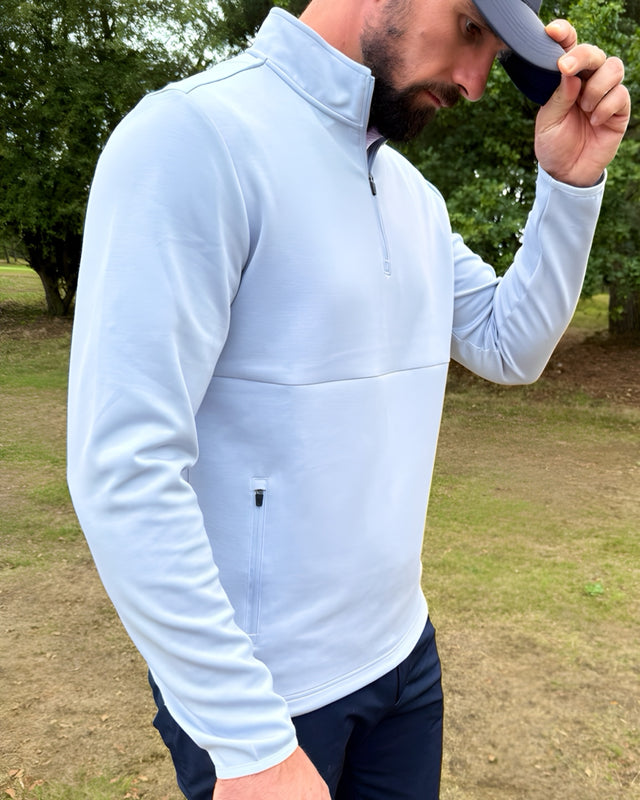 The Legacy Performance 1/4 Zip - Ice Blue