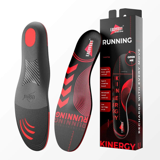 EASYFEET Running Kinergy - Running Insoles for Cushioning and Support (Low Arch)