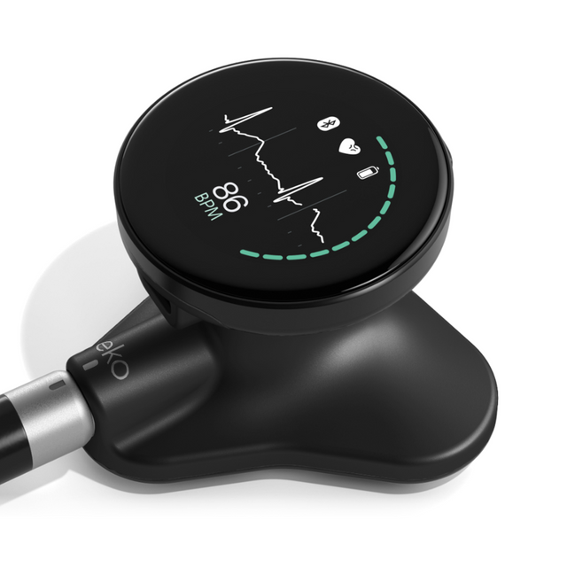 Eko CORE 500™ Digital Stethoscope - Black/Silver (Test Product)