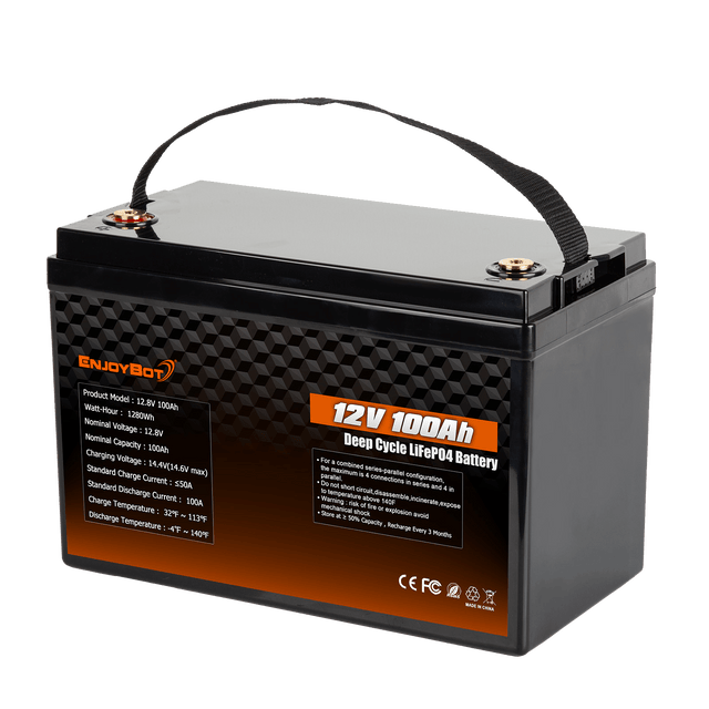 Enjoybot 12V 100Ah LiFePO4 Battery – Special Limited-inventory Edition | Final Clearance