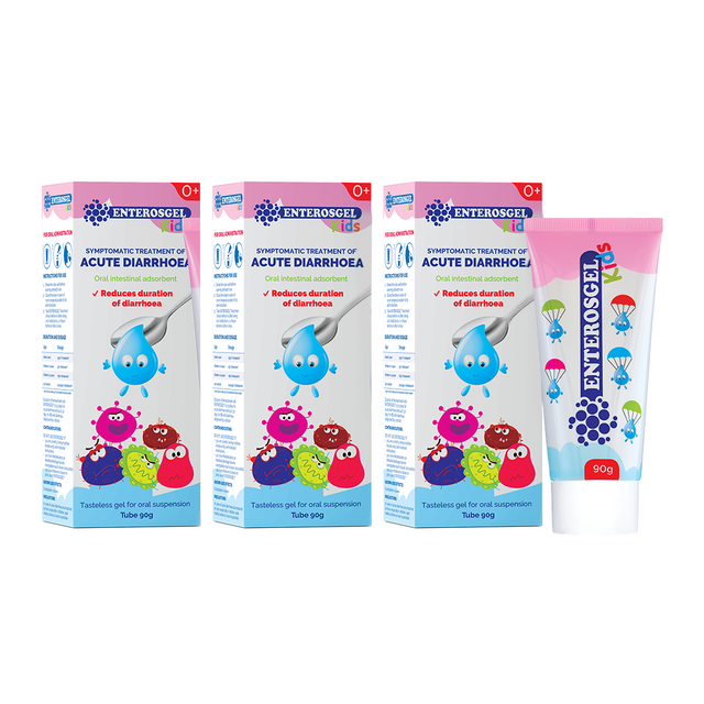 ENTEROSGEL® Drug-Free Tasteless Gel for Diarrhoea Relief for Children - 3 Packs