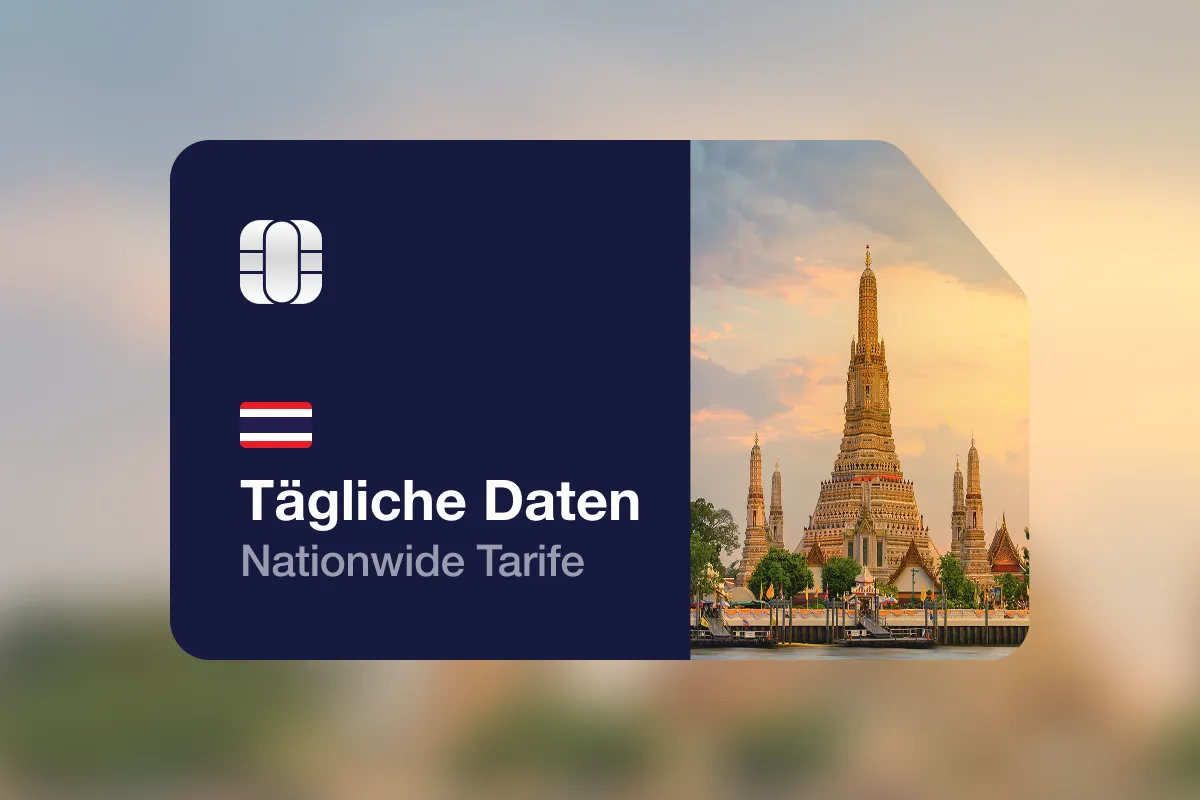 eSIM Thailand Tägliche Datenvolumen