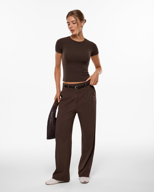 Airsofta Crew Neck Short Sleeve Top