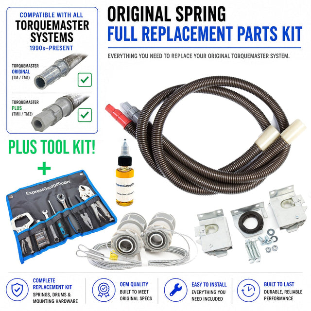 Wayne Dalton TorqueMaster Original Spring Full Replacement Kit with Tools & Lubricant