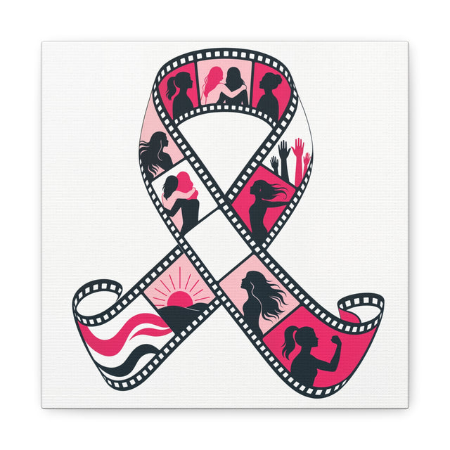 Film Strip Ribbon — Breast Cancer Awareness Canvas (Photographer Collection)