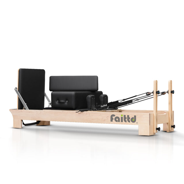 Wooden Pilates Reformer - black