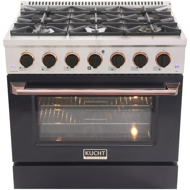 KUCHT 36" Freestanding Gas Range, KNG361-K-Rose