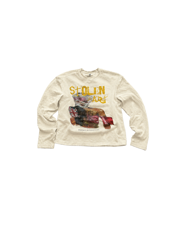 CREAM STOLEN ART LONG SLEEVE