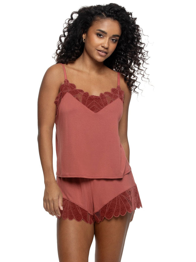 Sienna Chenille Lace Shorts & Cami Set