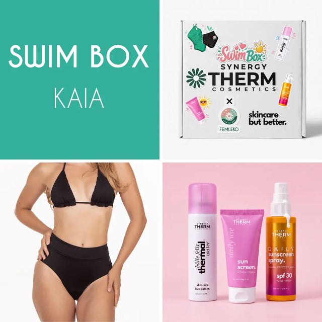 Synergy Therm × Femi.Eko Swim Box Kaia | Period Swim Brief + Sun Protection