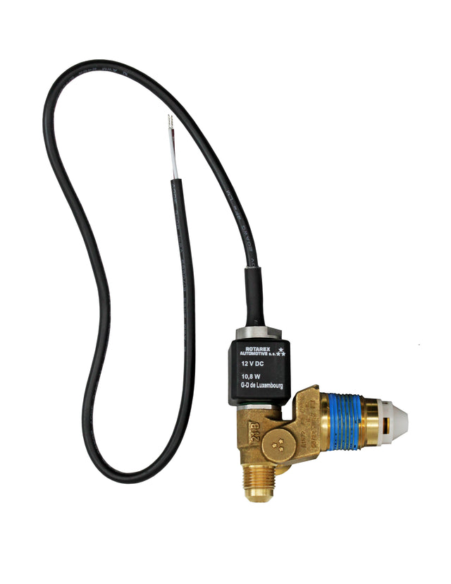 Flame King Remote Solenoid Valve for YSN5.9 ASME Propane Tank, 12V DC,  Heavy-Duty Brass Construction for RVs & Vans