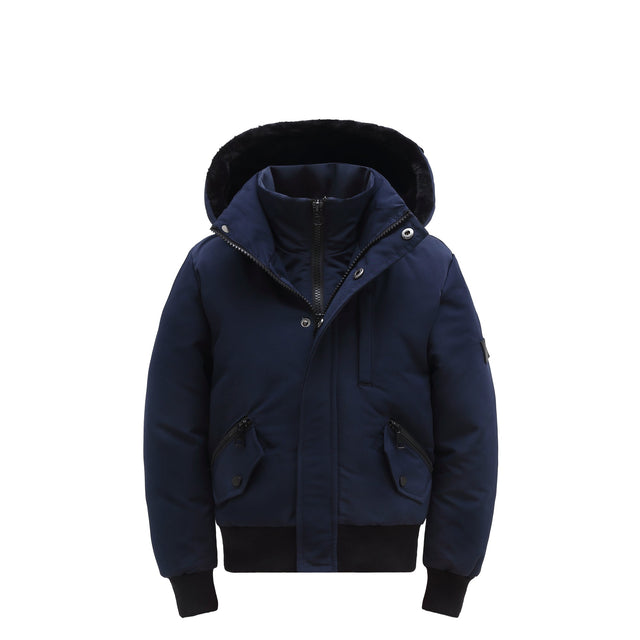 Feathers WinterCrest Coat Navy with fur