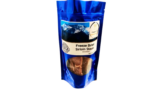 Freeze Dried Uncooked Sirloin Steaks (1 Packages)