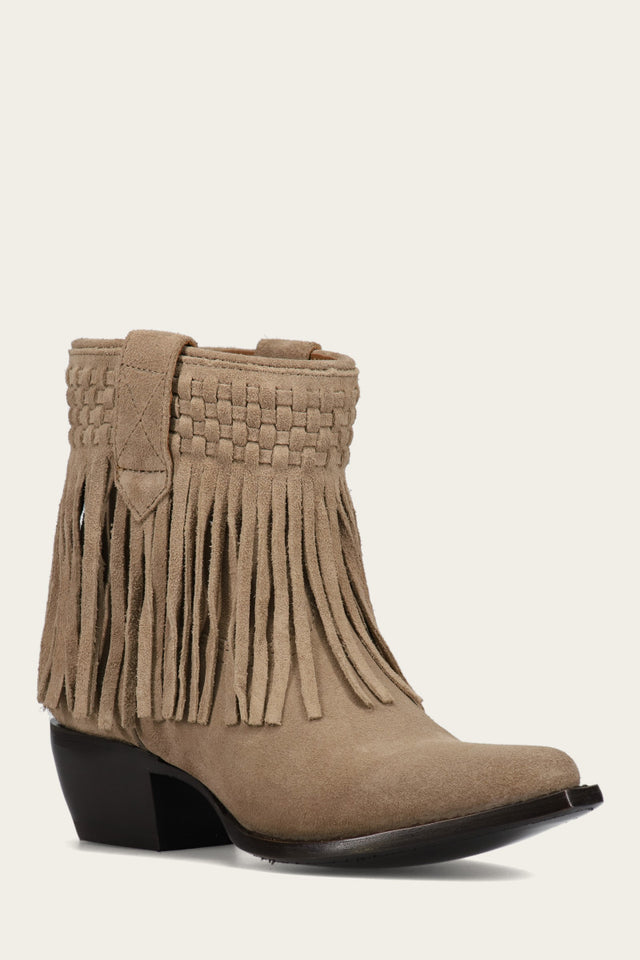 Sacha Short Fringe Bootie - Pre-Loved