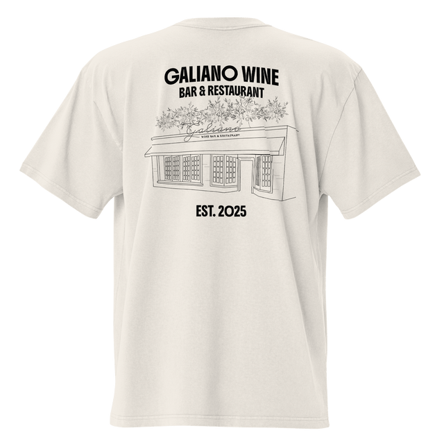 Galiano Wine Bar & Restaurant Oversized T-Shirt