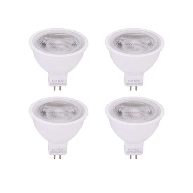Gardenreet 5W MR16 LED Bulb, AC/DC 12V Low Voltage, GU5.3 Bi-Pin Base, 450 Lumens 35W Halogen Equivalent, 45 Degree Spot night light bulb for Outdoor Soptlight,