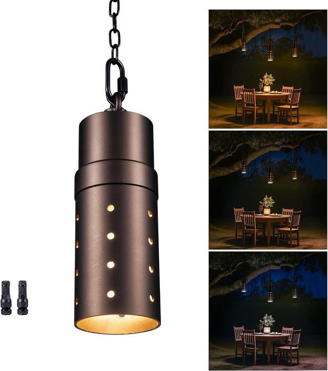 Gardenreet 3CCT Low Voltage Outdoor Hanging Light 12V-Oil-Rubbed Bronze (9305)