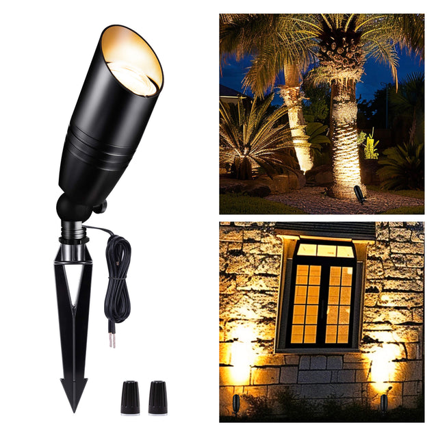 Gardenreet Solid Aluminum Landscape Spotlight 12V - Black (AL2105)