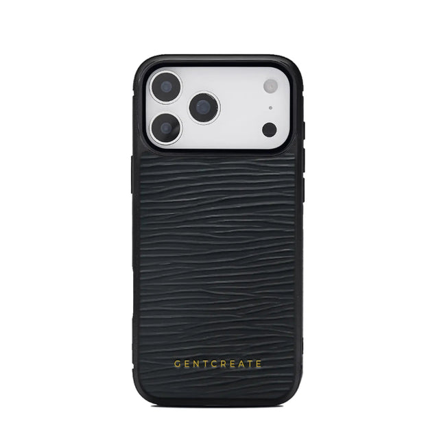 Leather iPhone Case Wave Pattern