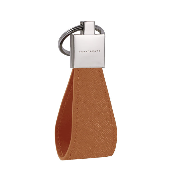 Saffiano Leather Keychain