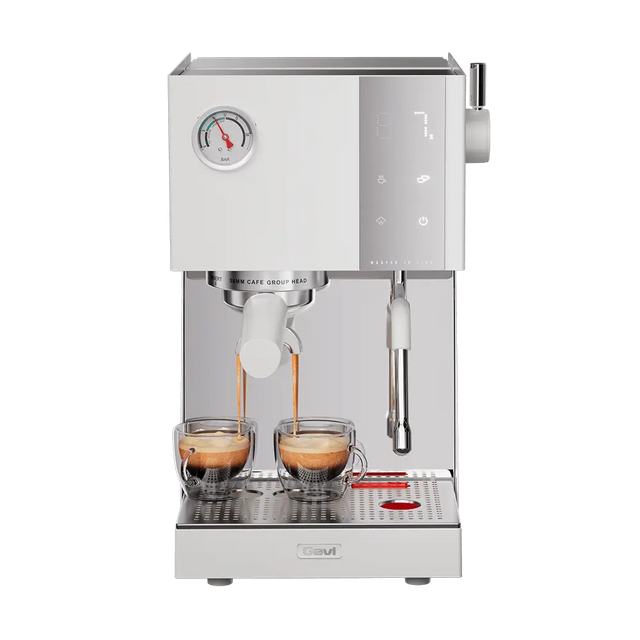 GEVI 20 Bar Semi Automatic Espresso Coffee Machine with OPV and Dual Display Touch Screen ECMN0