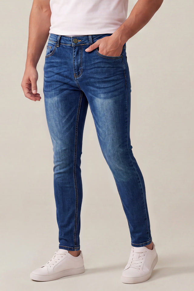Men's Dark Blue Sculpt Skinny Jean